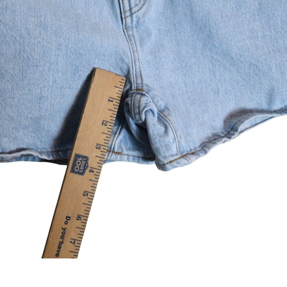 Madewell The Mom Jean Shorts Women’s Size 24 Light Wash High Rise Double Button - Picture 8 of 8